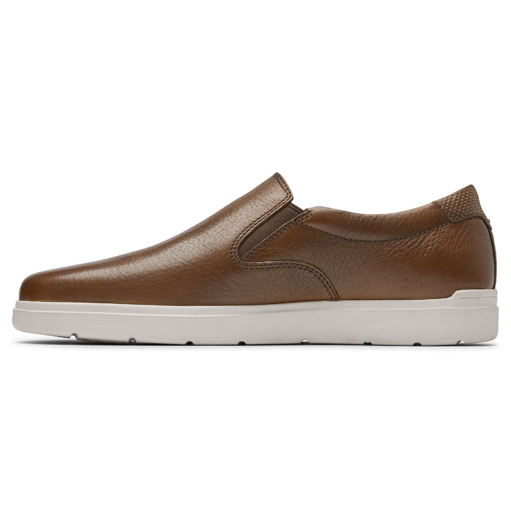 Rockport Mens Total Motion Lite Slip-On - Sneakers Brown - TWR487210